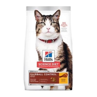 Hill′s希爾思-成貓毛球控制雞肉特調食譜 3.17kg(7lb) (8881) 台灣公司貨