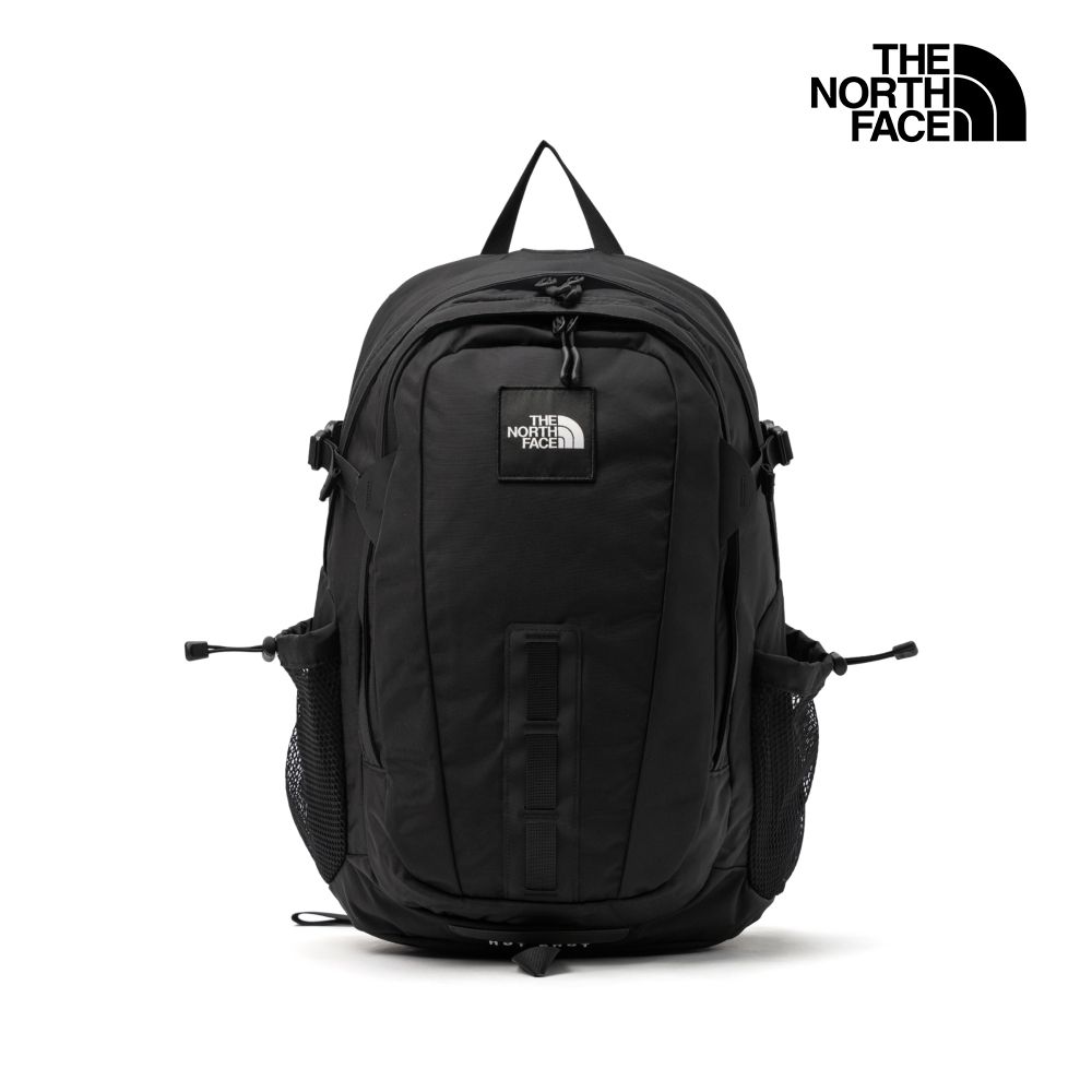 【The North Face 官方旗艦】 北面男女款黑色多隔層舒適背負後背包｜3KYJ53R