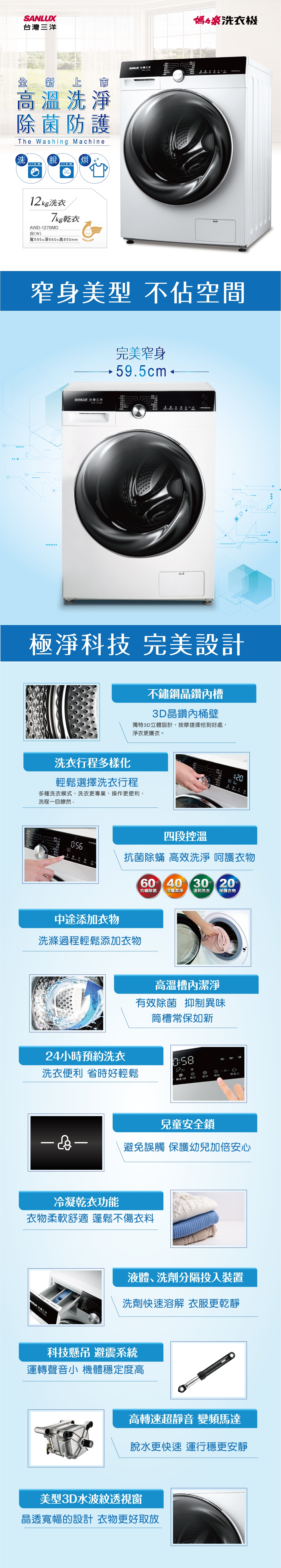 SANLUX台灣三洋 AWD-1270MD - 詳情5