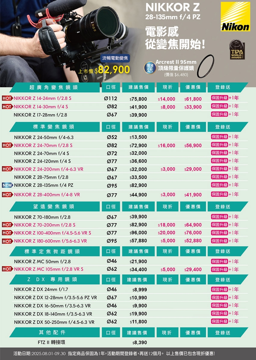Nikon尼康 Z 14-30mm F/4 S - 詳情1