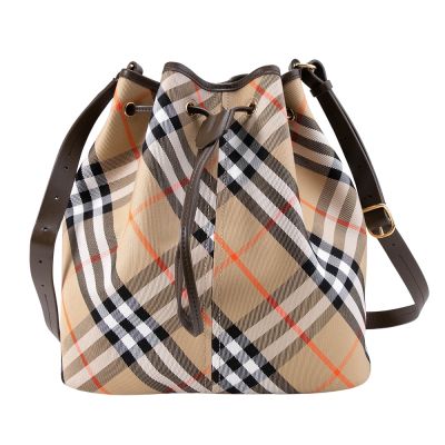 BURBERRY 英倫經典斜格紋水桶包/托特包(多款選)