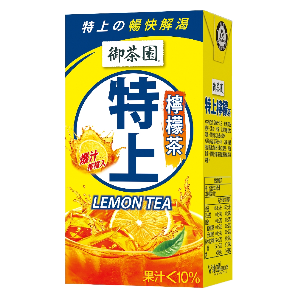御茶園 特上檸檬茶鋁箔包(300mlx24入)