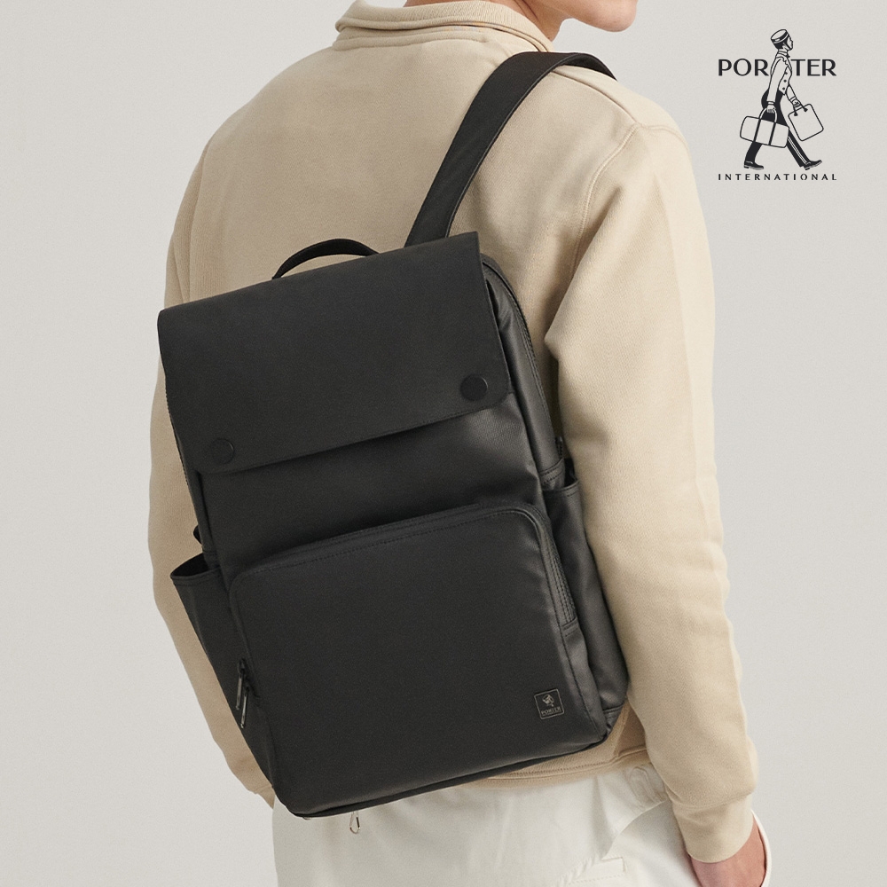PORTER INTERNATIONAL - 沉著型格HARDY後背包 - 黑
