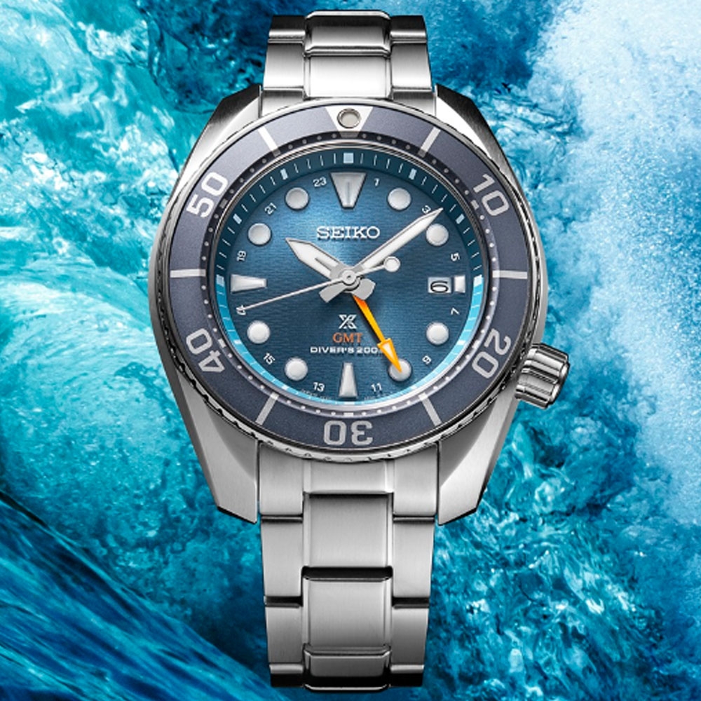 SEIKO精工 PROSPEX系列 SUMO 太陽能 GMT潛水腕錶 618 週年慶 推薦 5K65-0AA0B/SFK001J1 