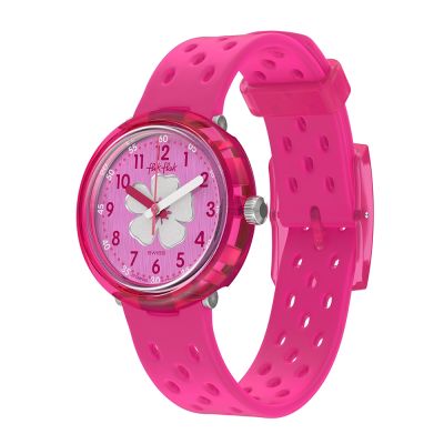 FlikFlak 兒童手錶 FIZZ IN HIBISCUS 兒童禮物/安全防水/瑞士製造 FCNP005 (36.7mm)