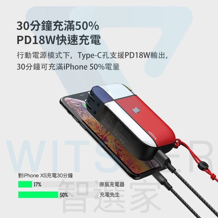 IDMIX MR CHARGER 10000 (CH06 Pro) 能充筆電的行動電源| 支援筆電