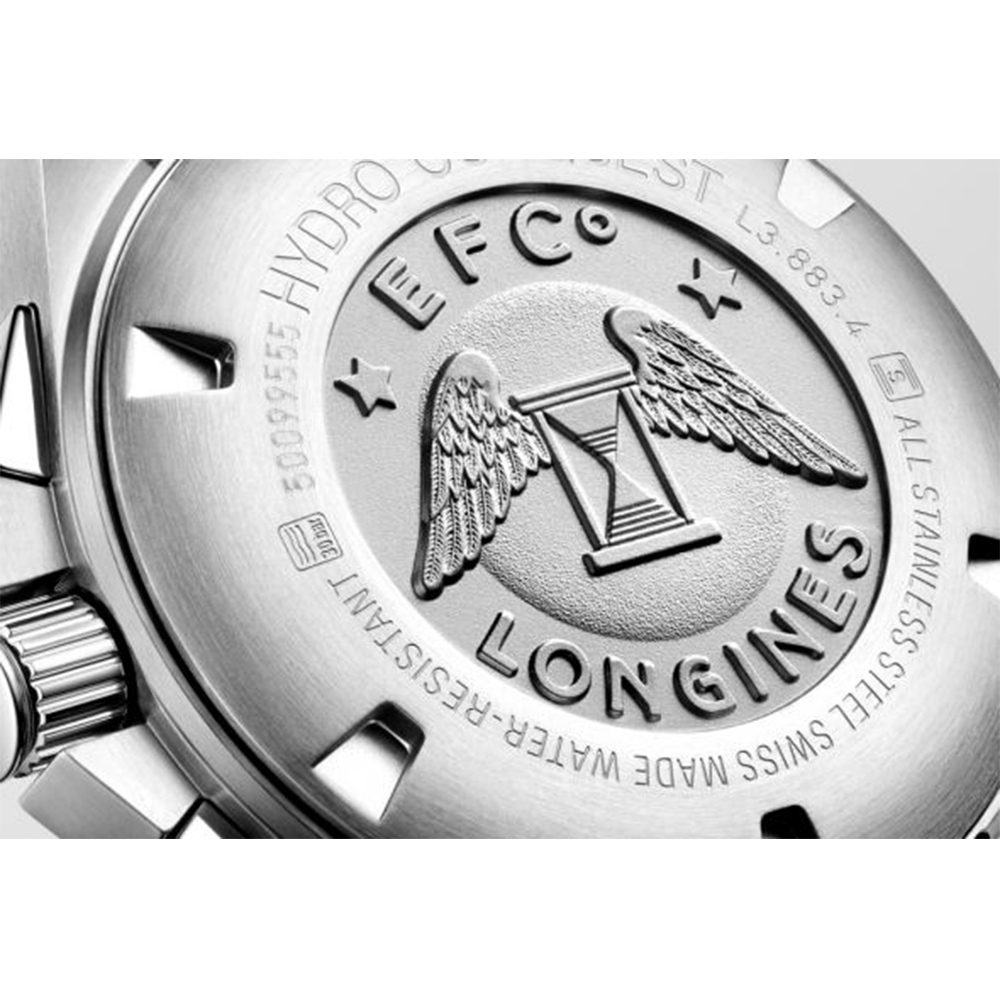 浪 LONGINES 浪琴官方授權深海征服者浪鬼陶瓷計時潛水機械錶-43mm L3