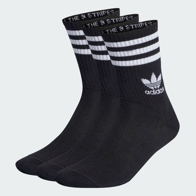 【adidas 愛迪達】 中筒襪 3 雙入 男/女 - Originals IL5022