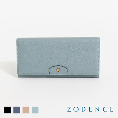 ZODENCE CUFF進口真皮袖釦設計雙層長夾-多色