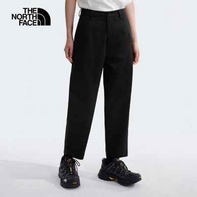 The North Face 官方旗艦 北面女款黑色吸濕排汗防曬高腰設計休閒褲｜89YGJK3