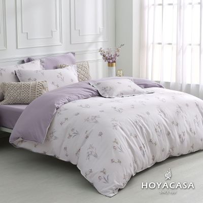 HOYACASA 抗菌精梳長絨棉兩用被床包組(雙人/加大)-多款任選