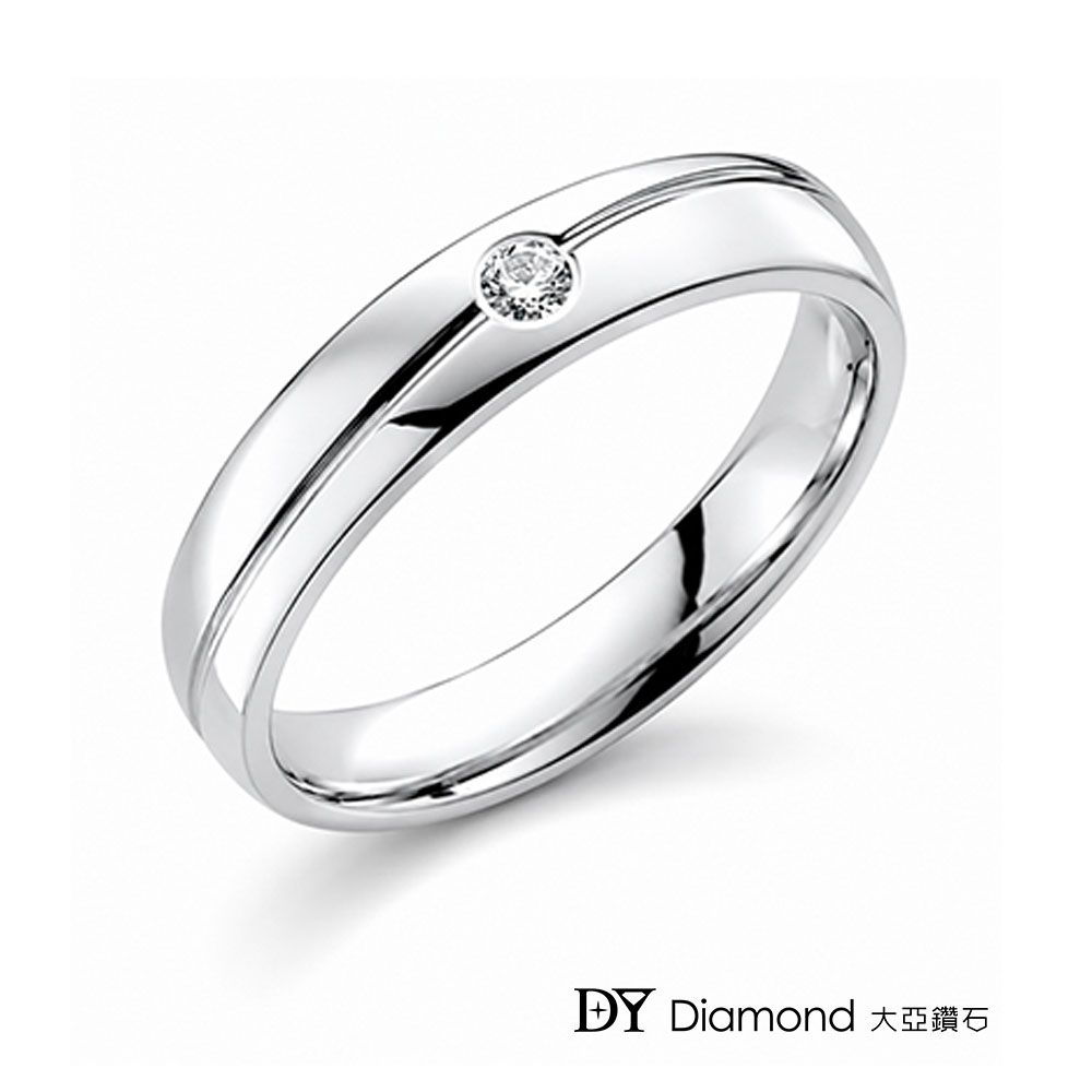 DY Diamond 大亞鑽石 18K金 0.05克拉 經典時尚男戒