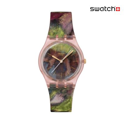 Swatch DEGAS S DANCERS 竇加《綠色和黃色的舞者》/古根漢美術館聯名 SO28Z131 (34mm)