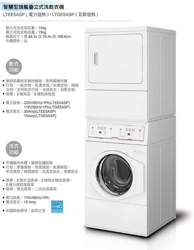 Speed Queen皇后 LTEE5ASP - 詳情9