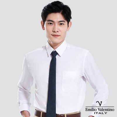Emilio Valentino 范倫提諾仿天絲條紋長袖襯衫-三色任選