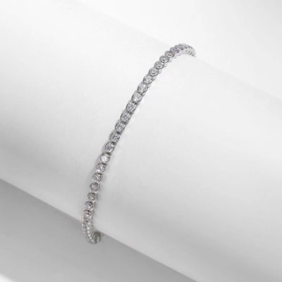 鉅曜國際珠寶 2克拉鑽石手鍊 網球手鍊/泡泡手鍊 兩款任選(培育鑽石)