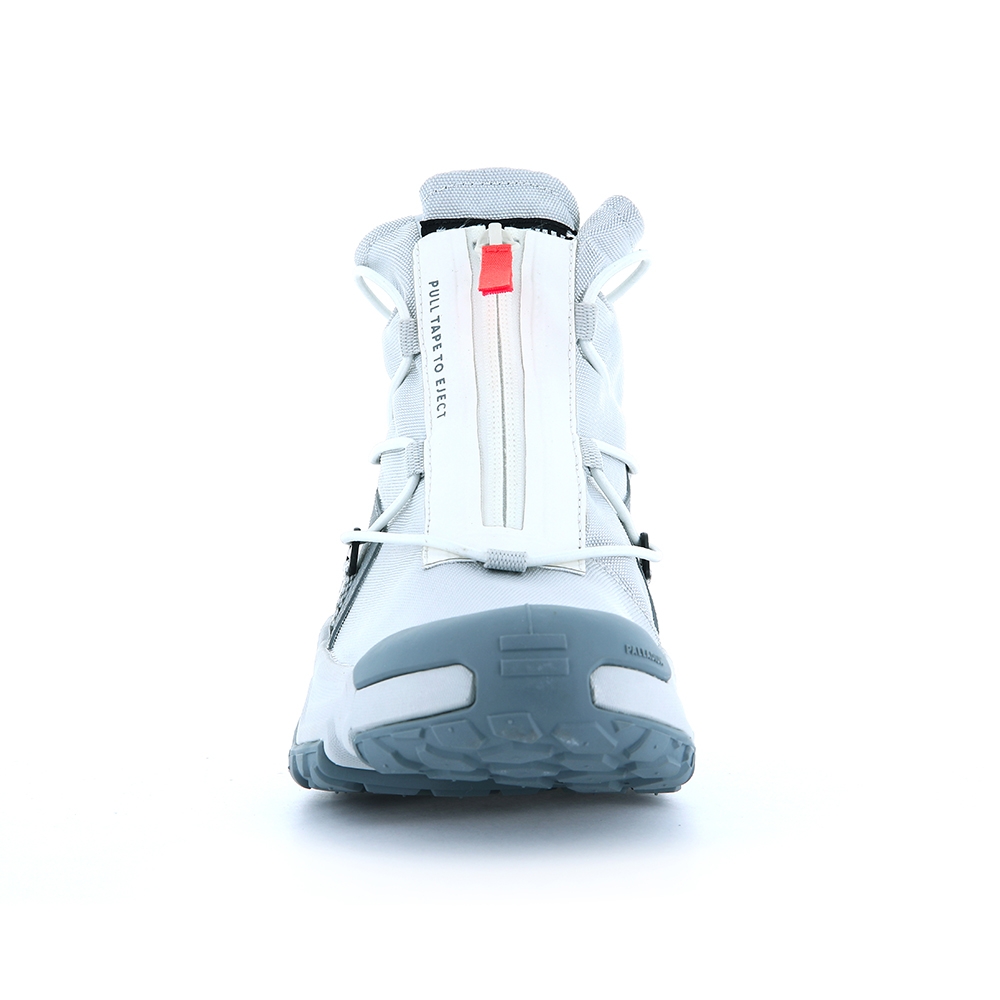 PALLADIUM OFF-GRID HI ZIP WP+快穿輪胎橘標防水靴-中性-冰川白