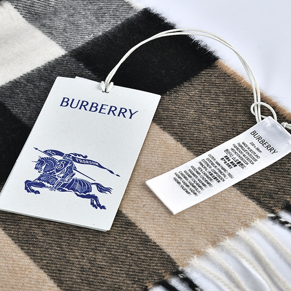 BURBERRY 巴寶莉經典方格紋100%喀什米爾羊毛圍巾(200X36cm)-大/典藏