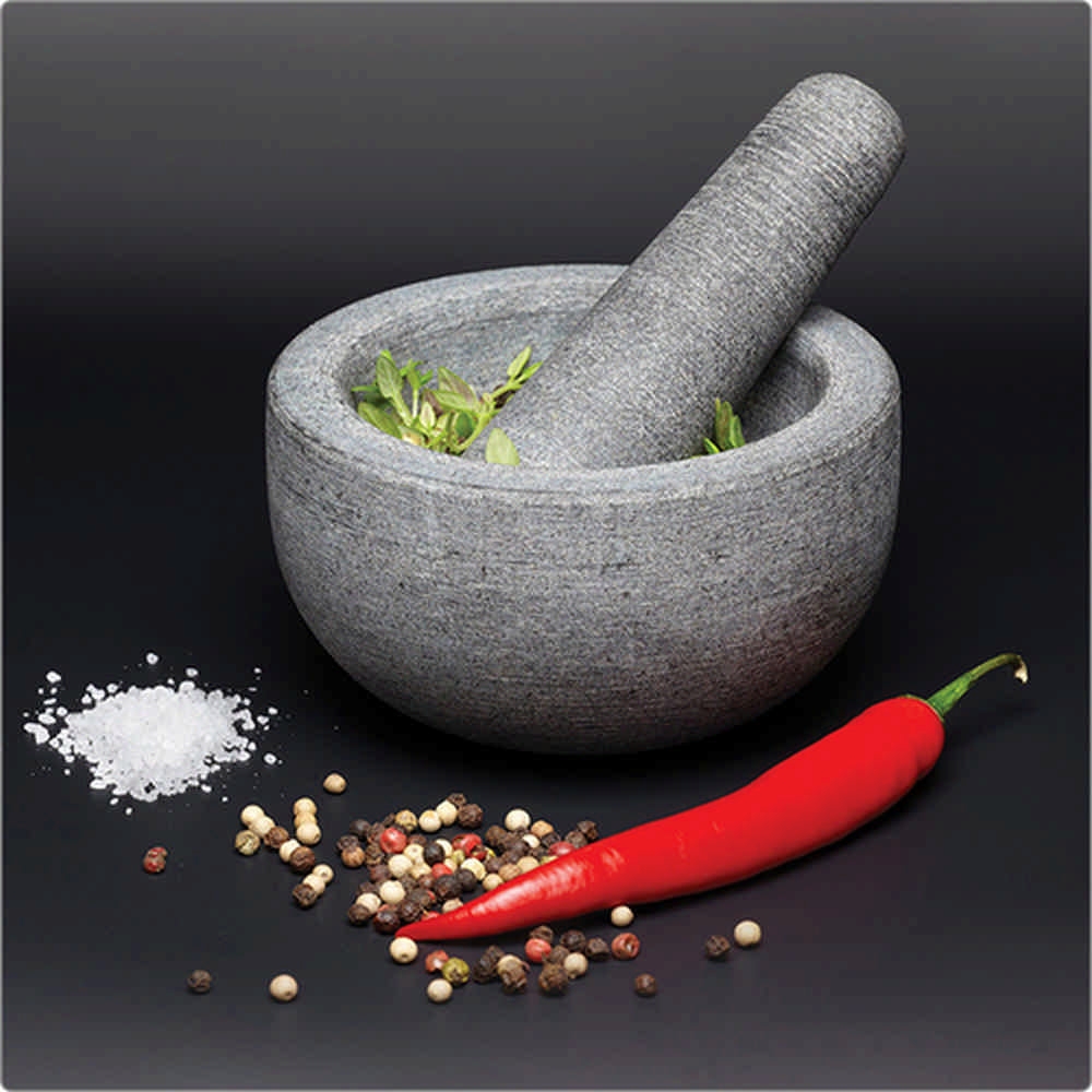 MasterClass》英國花崗岩香料磨搗組- 研磨缽磨藥機搗泥器杵臼搗缽