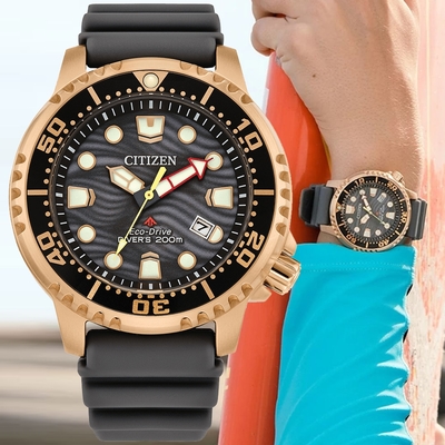 CITIZEN星辰 PROMASTER系列 光動能 夏日波浪潛水腕錶 錶 手錶 送禮 44mm/BN0163-00H
