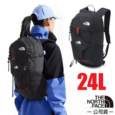【The North Face】APAC BASIN 24 多功能雙肩後背包24L.登山健行背包_8BKF-KX7 宇宙黑