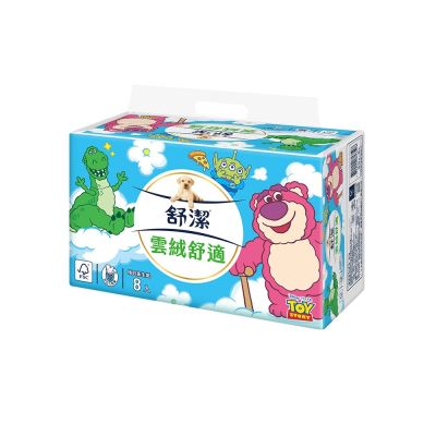 【舒潔】雲絨舒適抽取衛生紙-玩具總動員迪士尼限定款 90抽x64包/箱