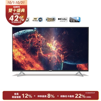 SAMPO聲寶 HD新轟天雷 40吋液晶電視含基本安裝+運送到府 EM-40CBS200