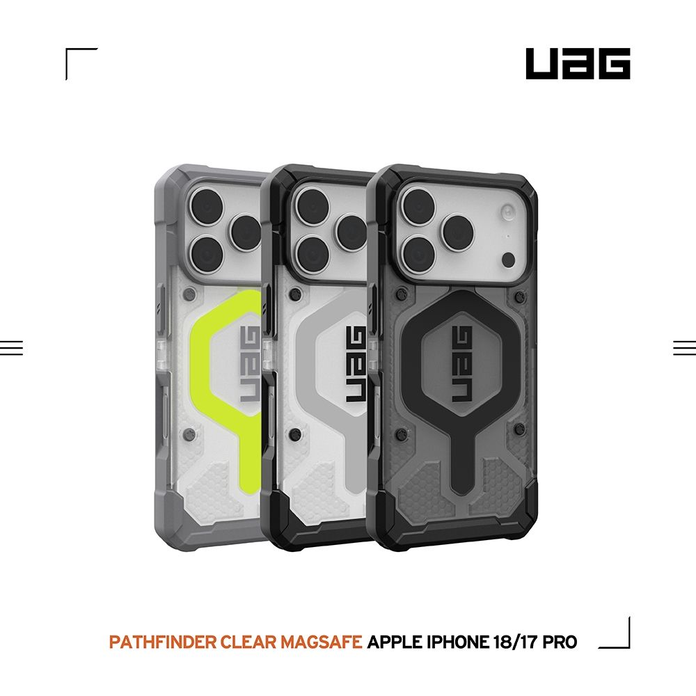 UAG iPhone 18/17 Pro/Pro Max 磁吸耐衝擊經典保護殼-透色款(支援MagSafe 手機殼) (iPhone 18/17Pro)