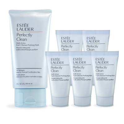 ESTEE LAUDER 雅詩蘭黛 細緻煥采雙效淨化潔面乳150ml+30mlX5