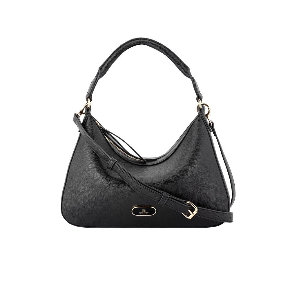 NINE WEST CLARAMAE 造型肩背兩用包-黑色(574873)