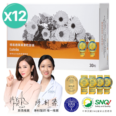 【大研生醫】視易適葉黃素(30粒)x12