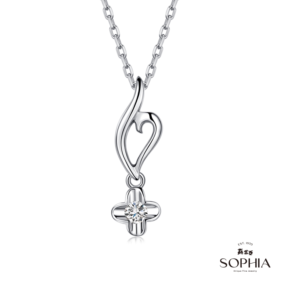 SOPHIA 蘇菲亞珠寶 - 菲希絲 14K金 鑽石項墜