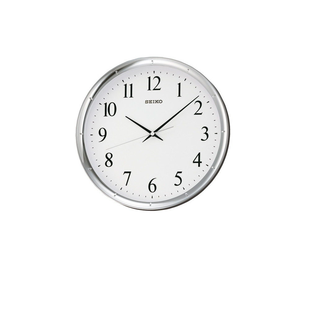 SEIKO 日本精工 滑動式秒針 靜音掛鐘(QXA417S)-白/31cm