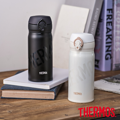 THERMOS膳魔師超輕量彈蓋不鏽鋼真空保溫瓶350ml(JNL-352HL)