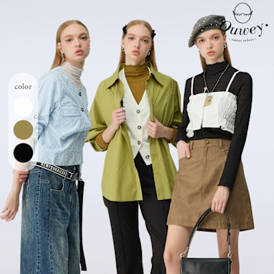 OUWEY歐薇 彈力織紋內搭長袖上衣(三色;S-L)