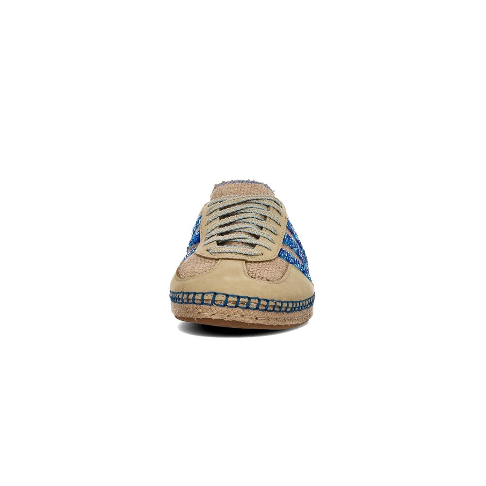 Clot x Adidas Gazelle 男女鞋亞麻藍色陳冠希聯名串珠編織草鞋休閒鞋