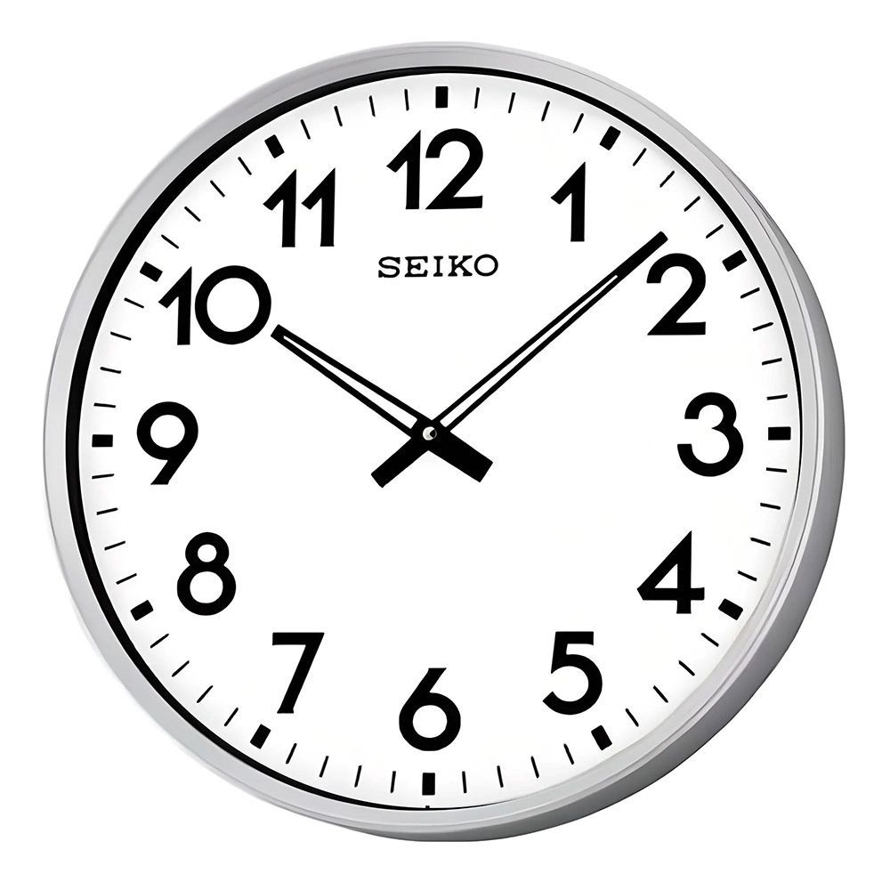 SEIKO 精工 大型辦公室掛鐘 標準鍾 QXA560S -白/42cm
