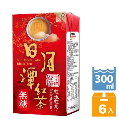 生活 日月潭無糖紅茶(300mlx6入)(TQF微笑標章)