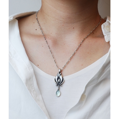 Georg Jensen 2012年度葡萄石純銀項鍊| 項鍊| Yahoo購物中心