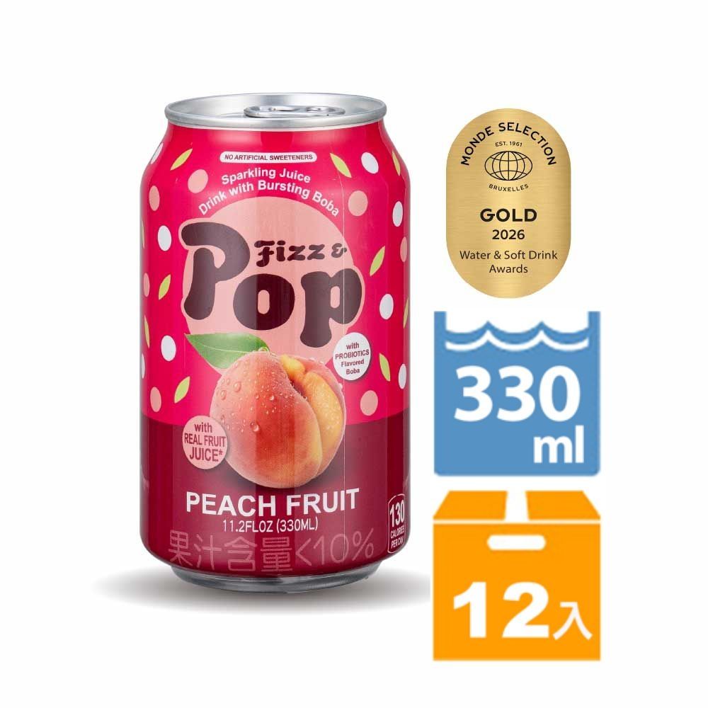 生活 菲帕爆爆珠氣泡果汁 水蜜桃風味 (330mlx12入)