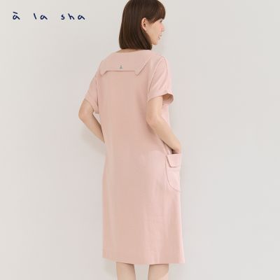 a la sha 後領貓咪造型舒適洋裝