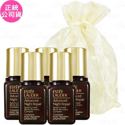 ESTEE LAUDER 雅詩蘭黛 特潤超導全方位修護露(7ml)*5旅行袋組(公司貨)