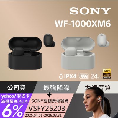 SONY WF-1000XM6 真無線降噪耳機 原廠公司貨