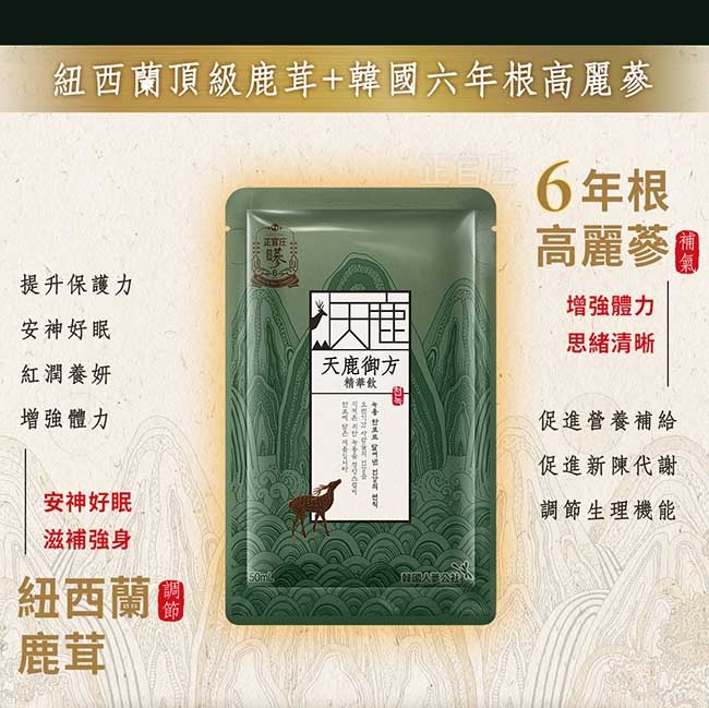 正官庄】天鹿御方精華飲(50mlx30包)/盒| Yahoo購物中心