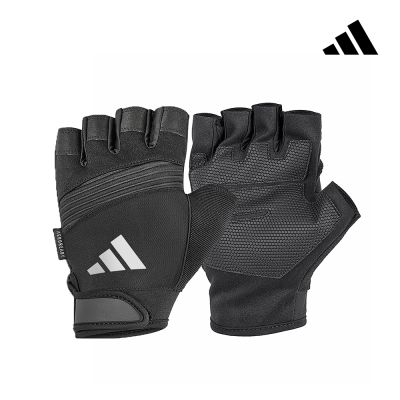 adidas 愛迪達 防滑短指手套 (格調灰)