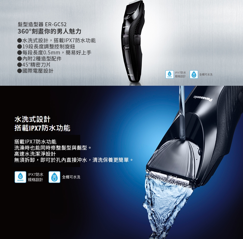Panasonic 國際牌髮型造型器ER-GC52-K | 剪髮器| Yahoo購物中心