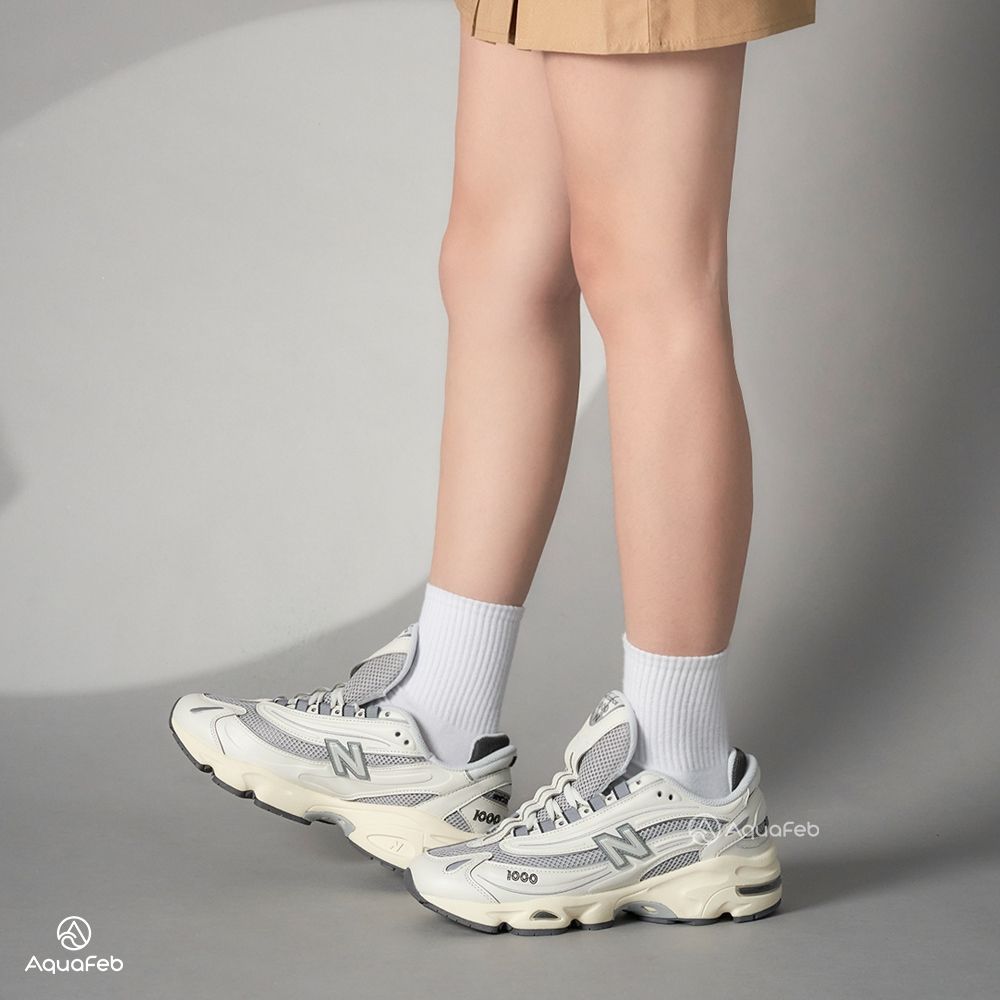 New Balance NB 1000 男鞋 女鞋 米白灰色 運動 復古 情侶鞋 緩震 未來感 休閒鞋 M1000MEW