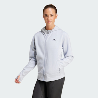 adidas 愛迪達 外套 女 運動連帽外套 國際碼 D4T FZ HOODIE 薰衣草紫 JP2651