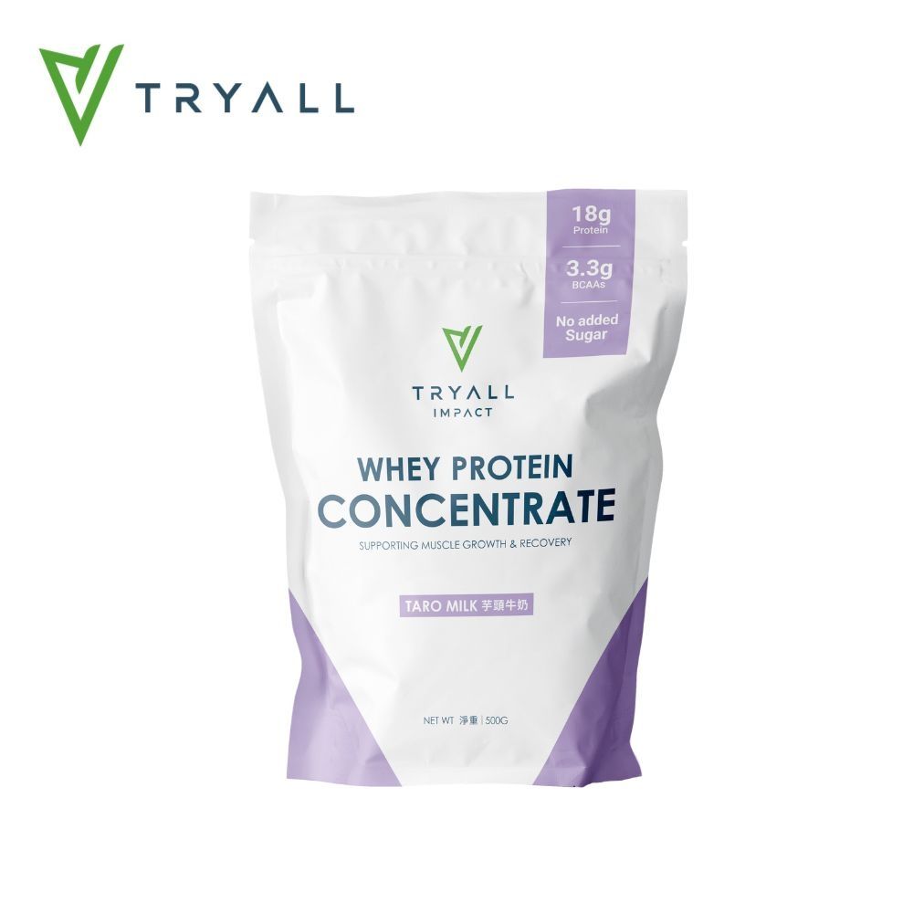 [台灣 Tryall] 濃縮乳清蛋白粉-芋頭牛奶 (500g/袋)
