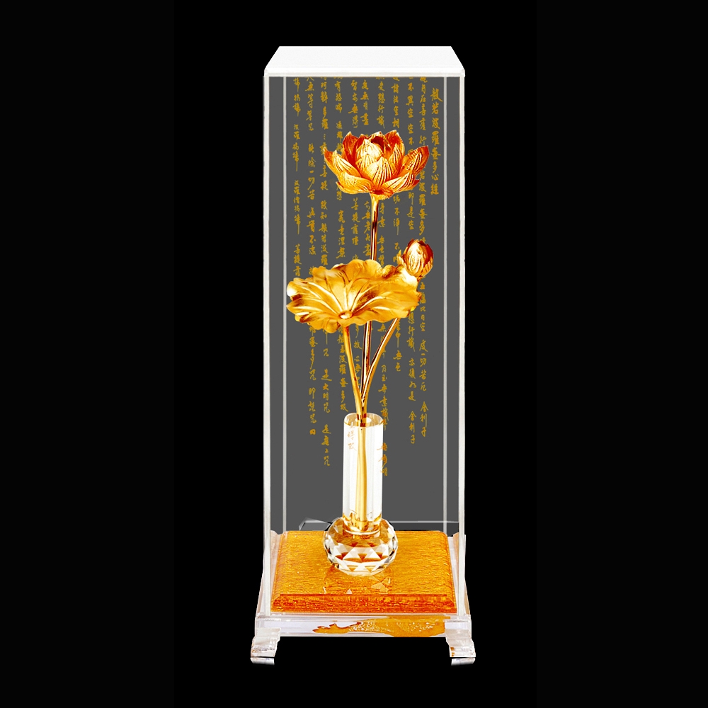 雅鑑鑫品純金立體金箔櫥窗禮物～【蓮花心經】 | 其他開運擺件| Yahoo